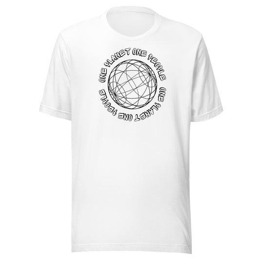 One planet one people t-shirt